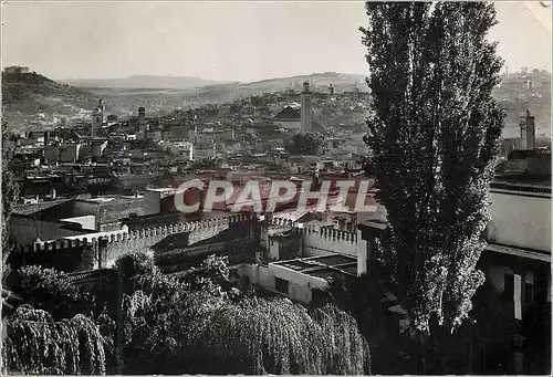 Cartes postales moderne Fes Maroc Hotel Palais Jamai Vue sur la Medina