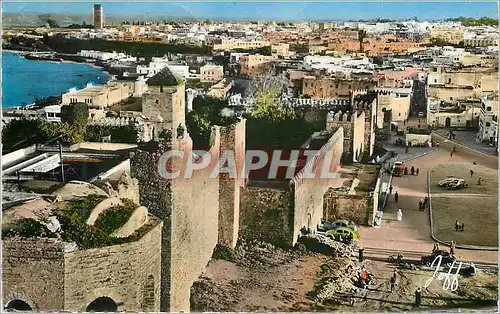 Cartes postales moderne Rabat les oudaia et vue sur la tour hassan