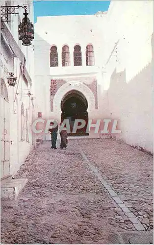 Moderne Karte Tanger porte d'entree au palais des sultans dans la kasbah