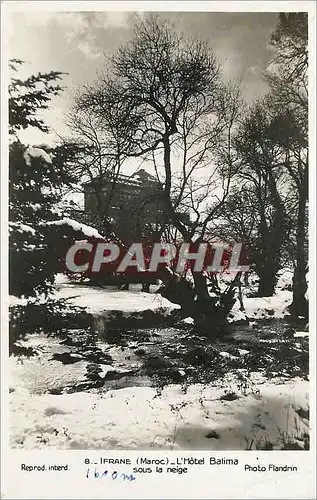 Cartes postales moderne Ifrane (maroc) l'hotel balima sous la neige