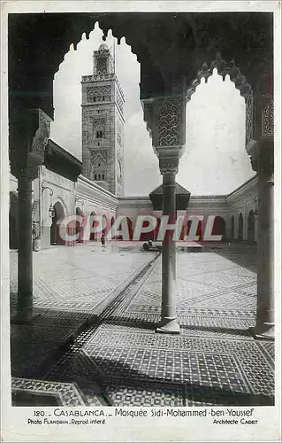 Moderne Karte Casablanca mosquee sidi mohamed ben youssef