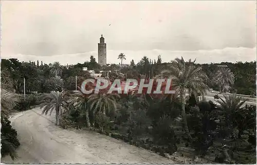 Cartes postales moderne Marrakech la koutoubia et l'atlas