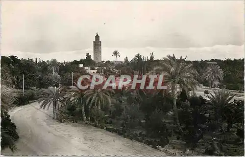 Moderne Karte Marrakech la koutoubia et l'atlas