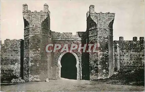 Moderne Karte Rabat ruines du chellah porte d'entree