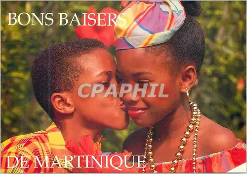 Moderne Karte Martinique bon baisers