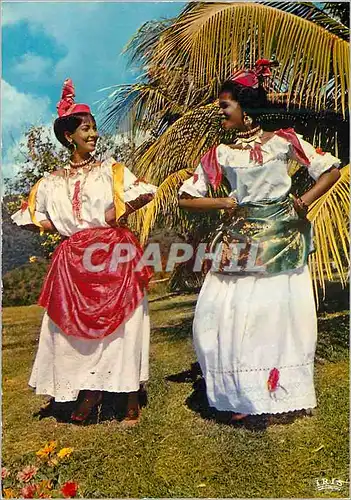 Cartes postales moderne Martinique Folklore antillais Danseuses du groupe folklorique Loulou Boislaville