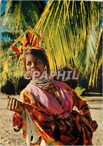 Moderne Karte Martinique Folklore antillais