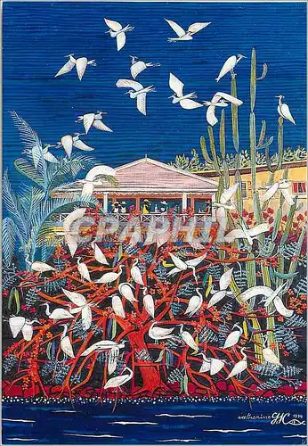 Cartes postales moderne Martinique Images des Antilles Crepuscule du flamboyant