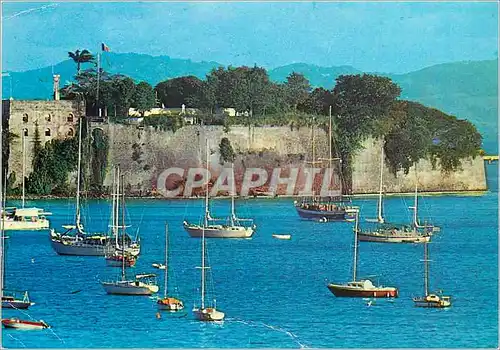 Moderne Karte Martinique Fort-de-France Plaisanciers devant le Fort St-Louis Bateaux