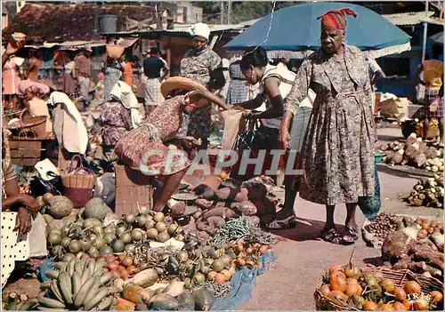 Moderne Karte Martinique Un marche a Fort-de-France