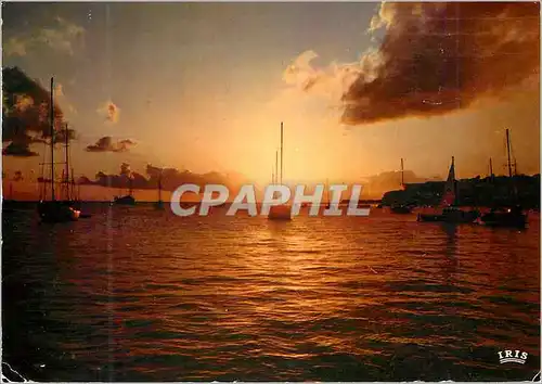 Cartes postales moderne Martinique Coucher de soleil sur la baie de Fort-de-France