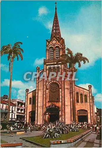 Moderne Karte Martinique Fort-de-France La Cathedrale