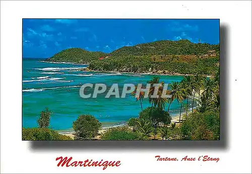 Moderne Karte Martinique Antilles Francaise Presqu'ile de la Caravelle