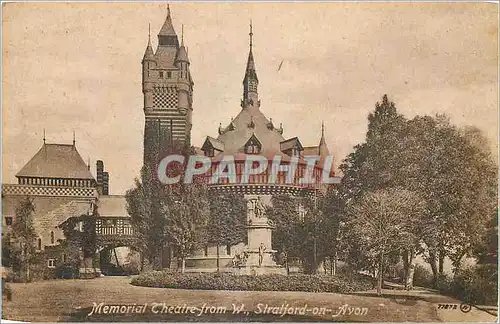 Cartes postales Memorial Theater from W Stratford on Avon