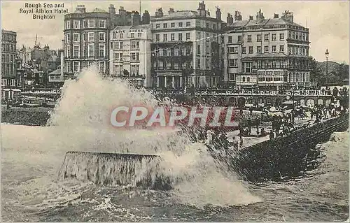 Cartes postales Rough Sea and Royal Alboin Hotel Brighton