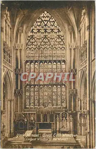 Cartes postales York Minster Great East Window