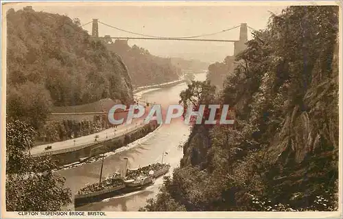 Cartes postales Clifton Suspension Bridge Bristol Bateau