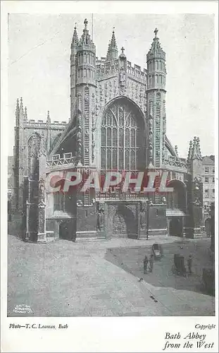Cartes postales British Bath abbey from the west