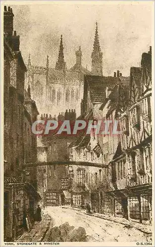 Cartes postales York stonegate minster