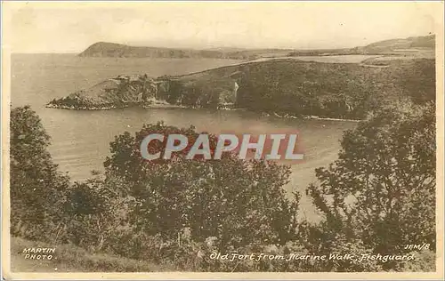 Cartes postales Old fort from marine walk fishguard