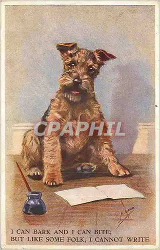 Cartes postales I can bark and i can but like some folk i cannot write