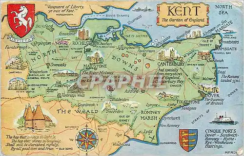 Cartes postales Kent the garden of england