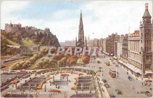 Cartes postales Edinburgh princes street