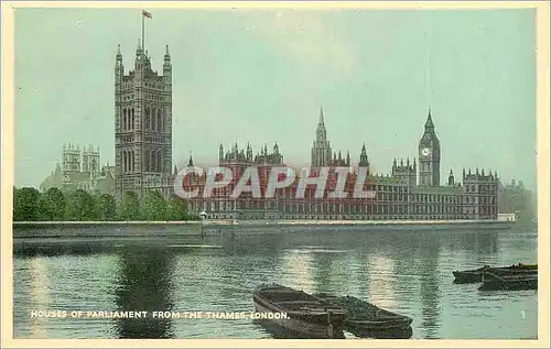 Cartes postales London houses of parleament from the trames
