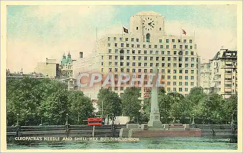 Cartes postales London cleopatra's needle and shell mex building