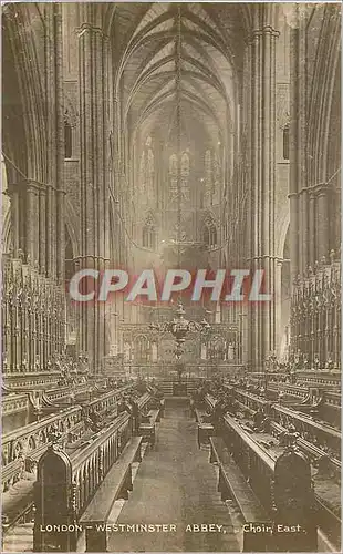 Cartes postales London westminster abbeychoir east