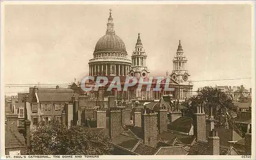 Cartes postales Paul's cathedrale the dome and towers