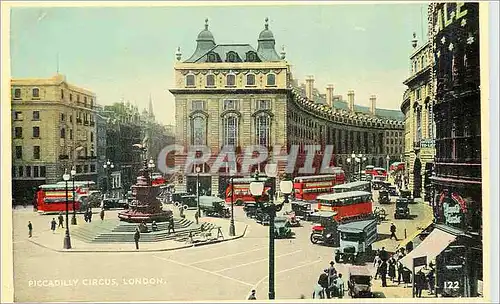 Ansichtskarte AK London piccadily circus Autobus