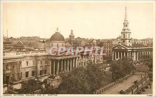Cartes postales London national gallery and st martins