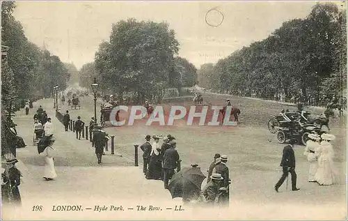 Cartes postales London hyde park the row