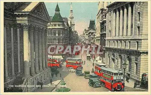 Cartes postales London the mansion house and cheapside