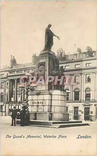 Ansichtskarte AK London the guard's memorial waterloo place Police