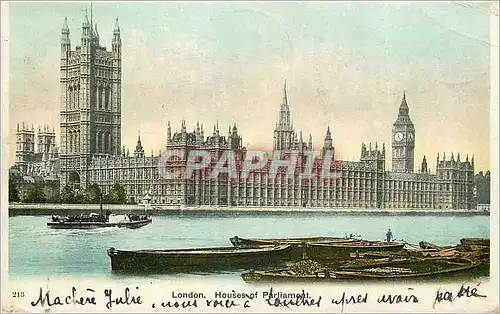 Cartes postales London houses of parliament