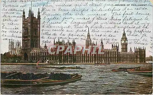 Cartes postales London houses of parliament