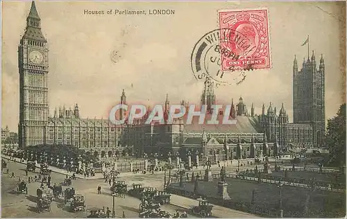 Cartes postales London houses of parliament