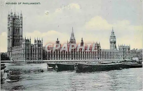 Cartes postales London houses of parliament