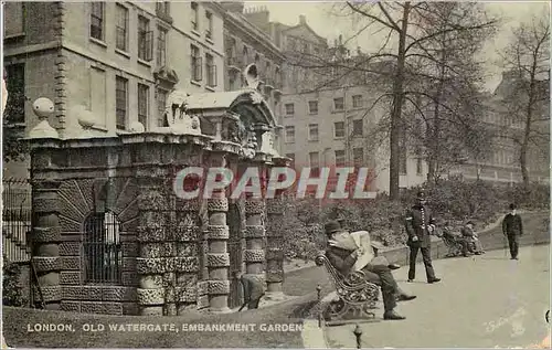 Cartes postales London old watergate embankment garden Police