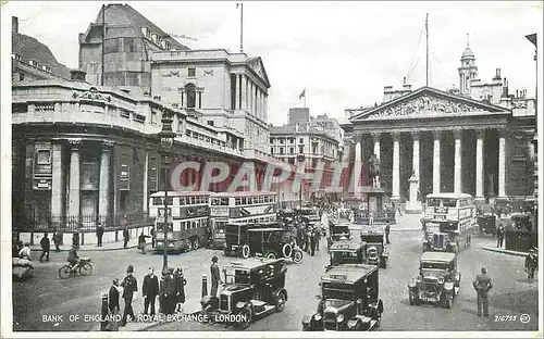 Cartes postales London bank of england royal exchange Autobus