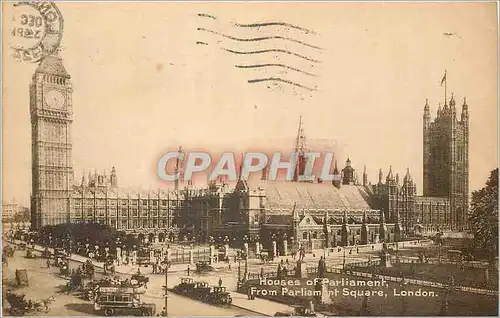Cartes postales London houses of parliament from parliament square
