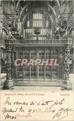 Cartes postales London westminster abbey henry vil's chapel