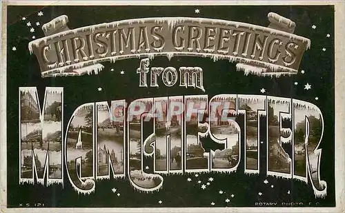 Cartes postales Manchester christmans greetings