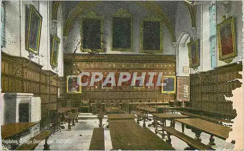 Cartes postales Oxford magdalen college dining hall