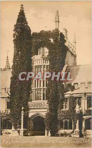 Cartes postales Oxford magdalen college founders tower