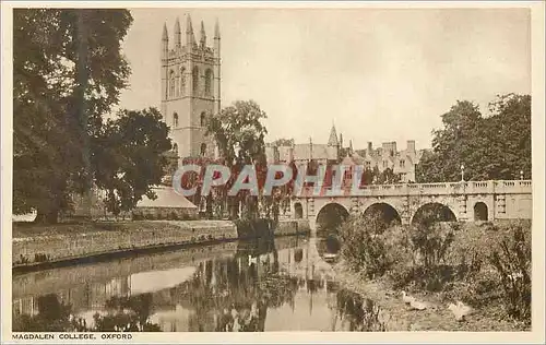 Cartes postales Oxford magdalen college