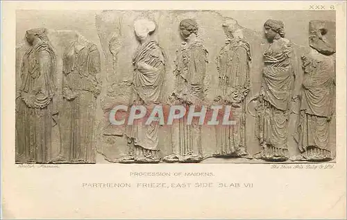 Ansichtskarte AK Procession of maidens parthenon frieze south side slabs VII