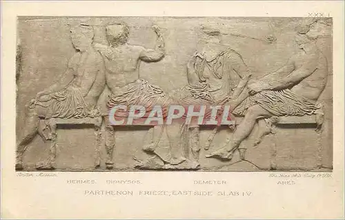 Cartes postales Hermes didnysos parthenon frieze south side slabs IV